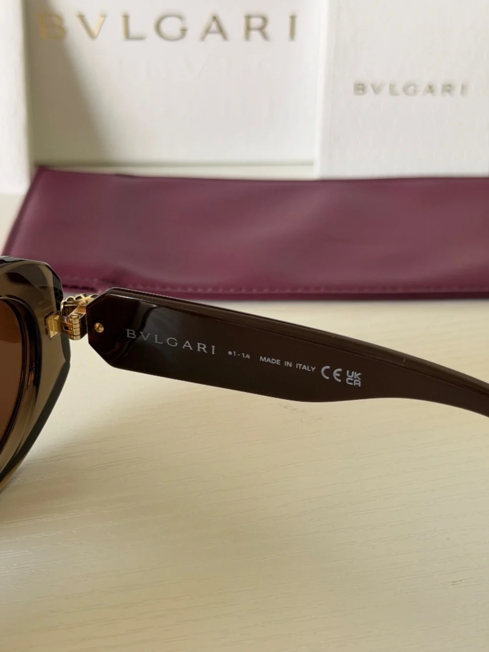 New BVLGARI Sunglasses SERPENTI BV400071 48E Authentic